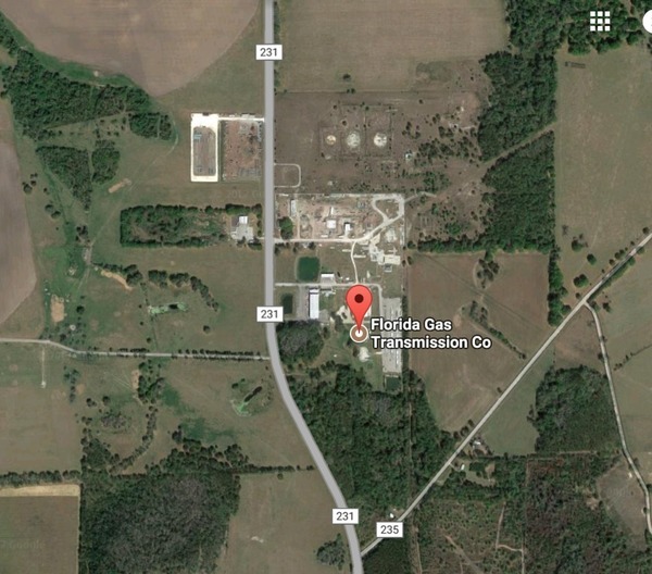 FGT natural gas pipeline through HPS II site WWALS Watershed