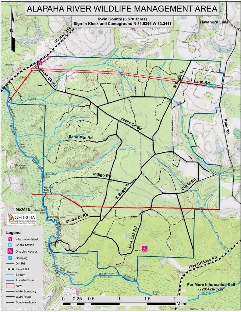 1275×1651 Topo Map Alapaha River WMA, in Alapaha River WMA, by GA DNR