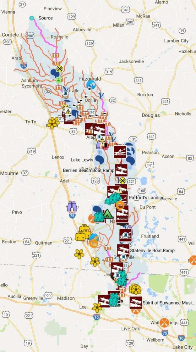 741×1329 Source to Confluence, Alapaha River, in Alapaha River Water