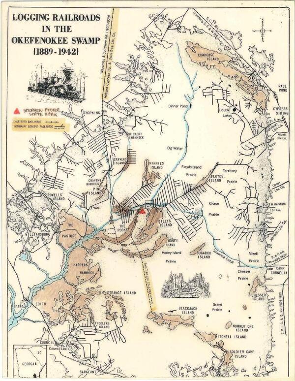 [Logging Railroads in the Okefenokee Swamp 1889-1942]