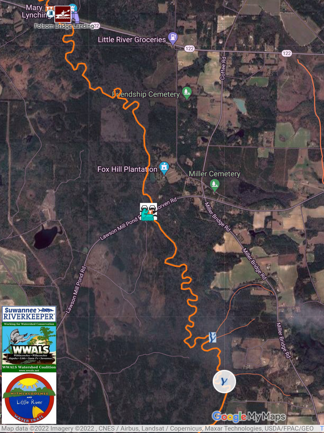 Map: Context of Steep Hill Branch in WWALS WLRWT Map