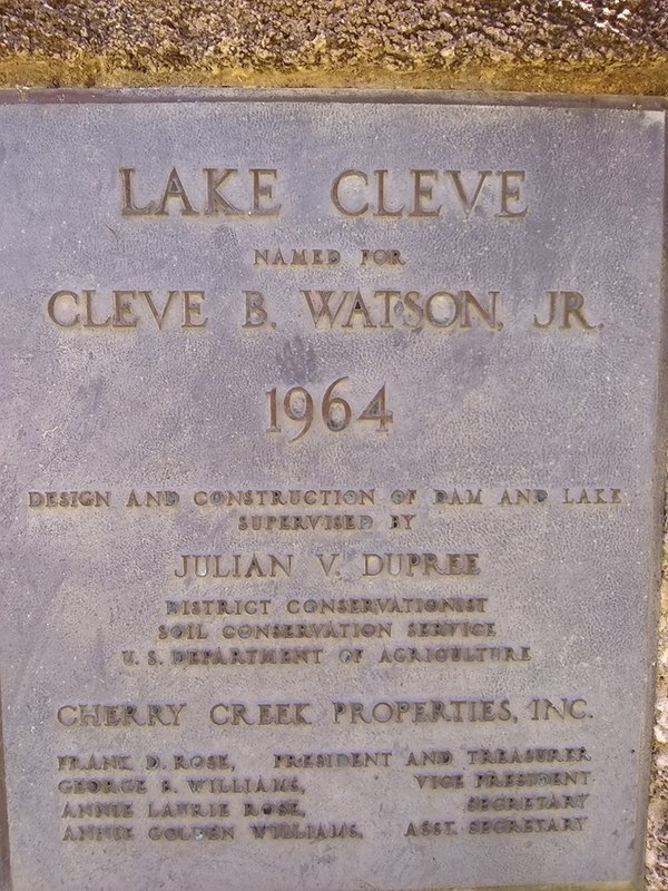 [Marker: Lake Cleve]