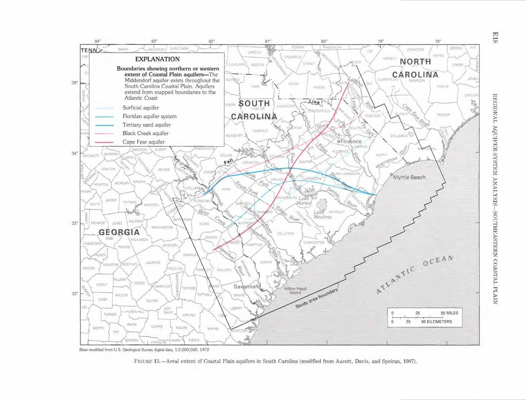 Boundaries showing northern or western extent of Coastal Plain Aquifers, 1996-01-01, --Walter R. Aucott, USGS PROFESSIONAL PAPER 1410-E