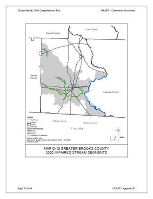 [Map D-12 2002 Impaired Stream Segments]