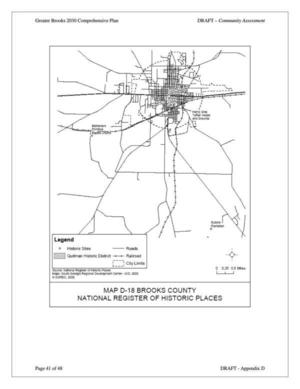 [Map D-18 Brooks County National Register Sites]