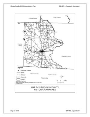 [Map D-19 Brooks County Historic Churches]