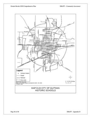 [Map D-23 City of Quitman Historic Schools]