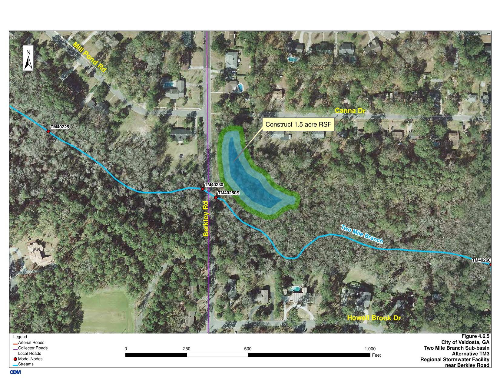 Figure 4.6.5 Alternative TM3: Regional Stormwater Facility near Berkley Road