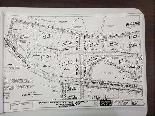 Erosion Control Plan Clearing Phase central