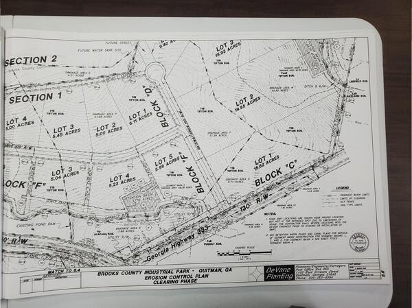 Erosion Control Plan Clearing Phase south