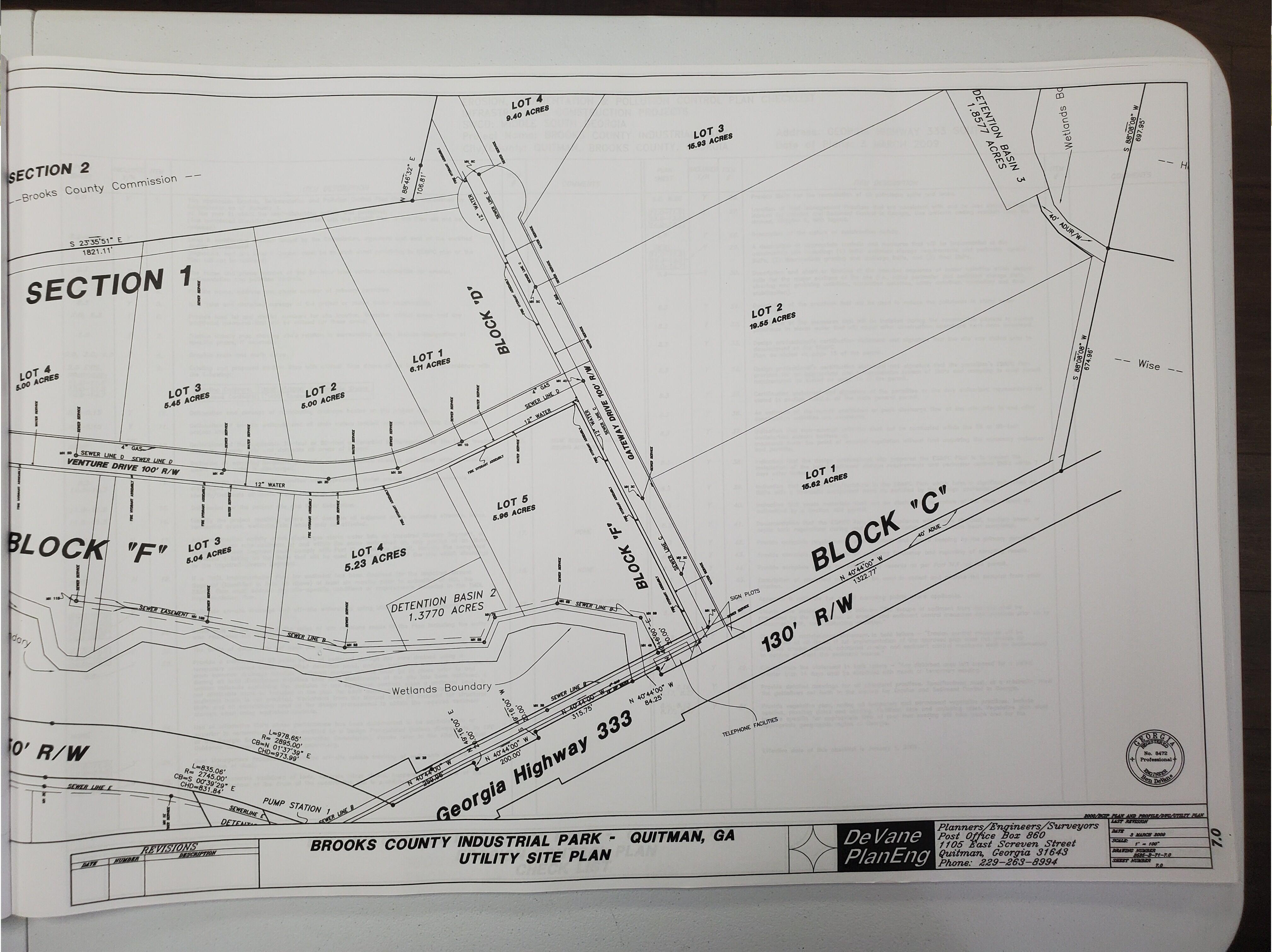 Utility Site Plan south