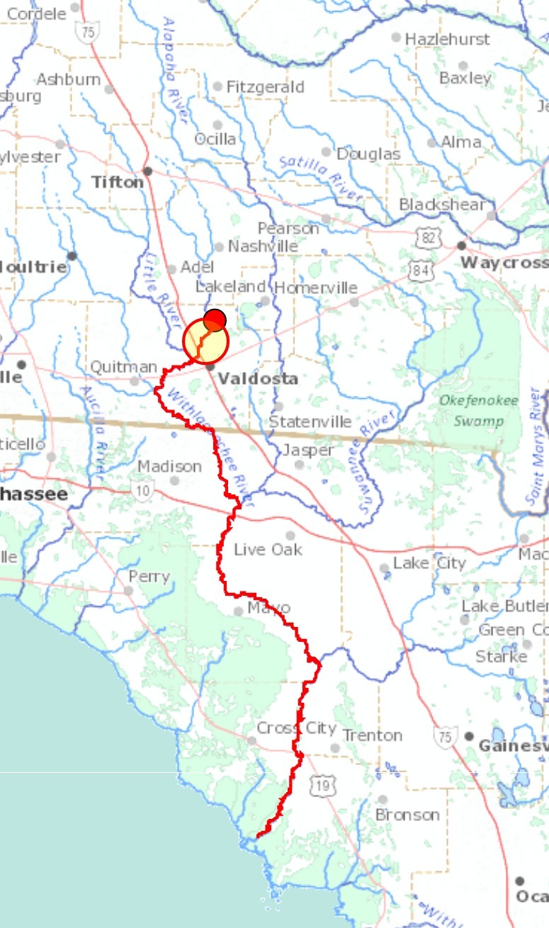 Cherry Creek in the Suwannee River Basin