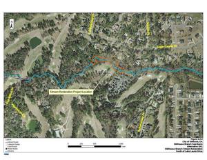 [Figure 4.2.4 Stillhouse Branch Restoration South of Lake Laurie Drive]