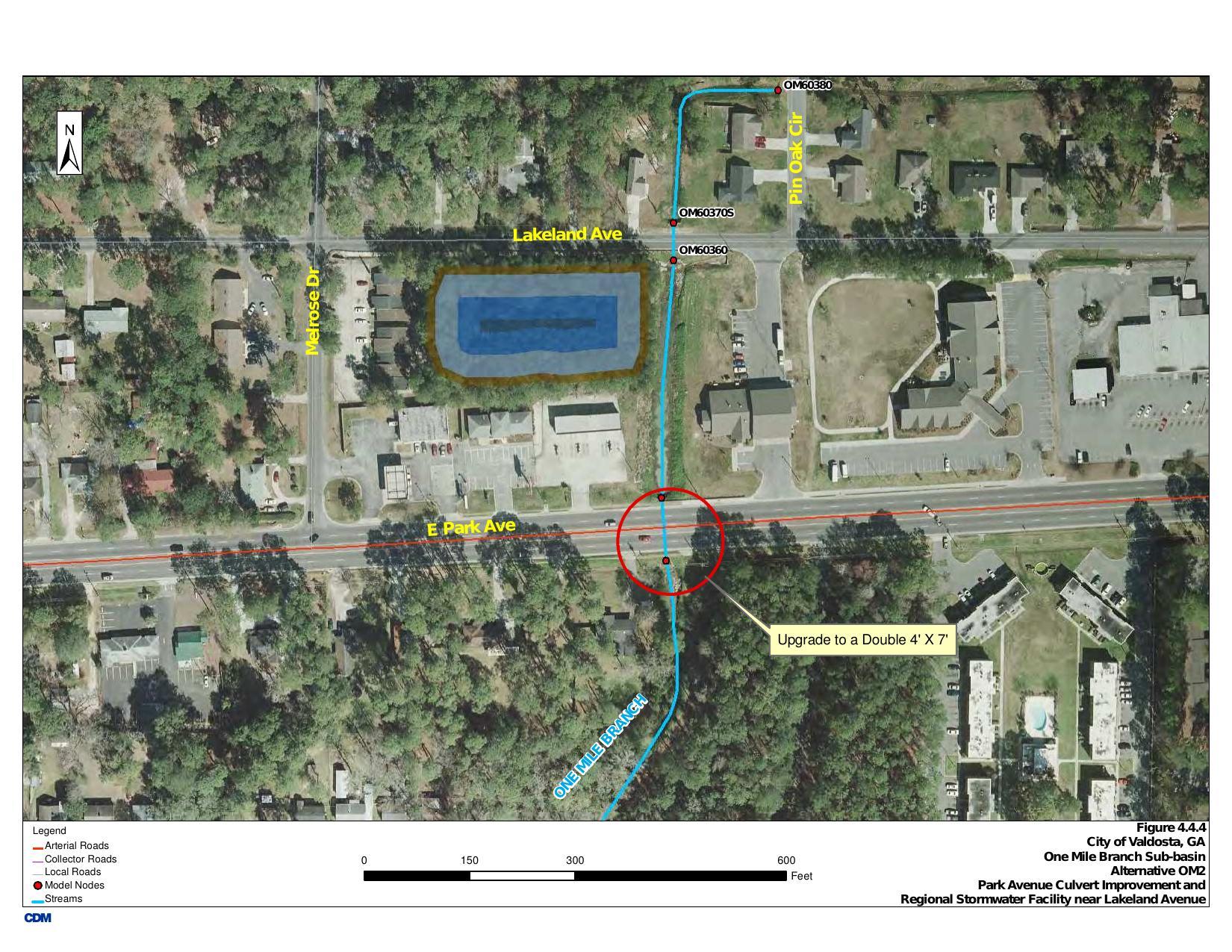 Map: Park Avenue and Lakeland Avenue