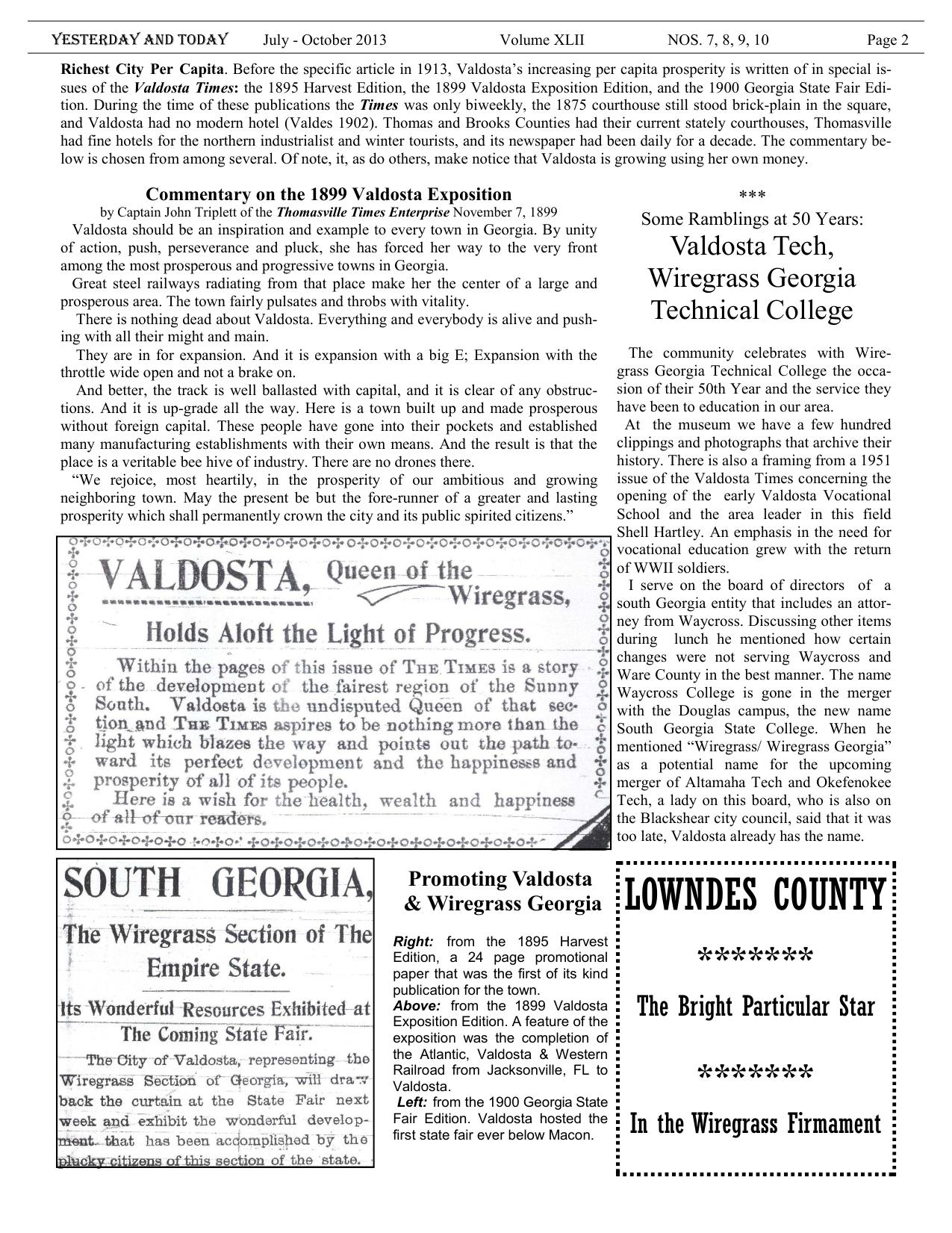 1899 Valdosta Exposition