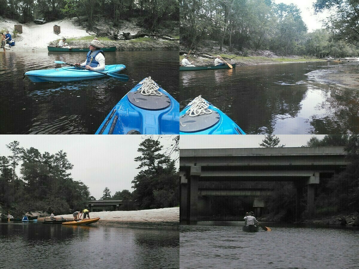 [Hotchkiss Road Landing, Shoals, Naylor Beach, US 84 bridge, Alapaha River]