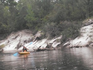 [Takeout downstream of US 84 and railroad bridge]