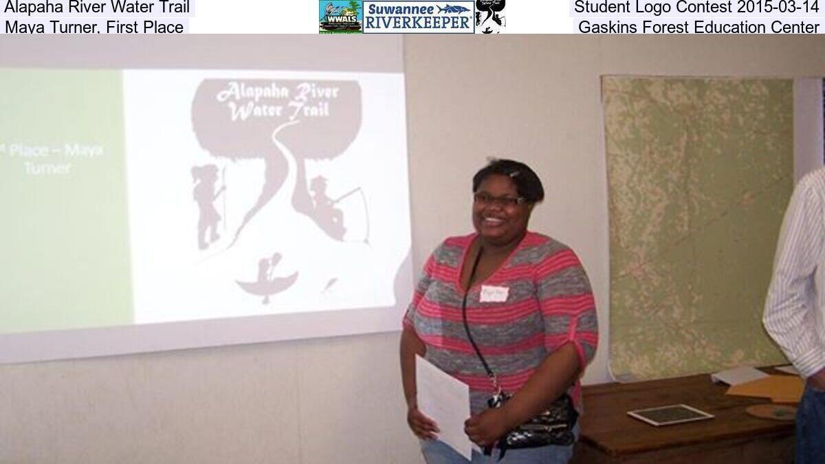 Alapaha River Water Trail, Student Logo Contest 2015-03-14, Maya Turner, First Place, Gaskins Forest Education Center