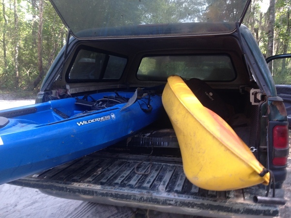 [Boats in truck at Hotchkiss Road Landing, --GQ C2 16:17:31, 30.9370083, -83.0406583]