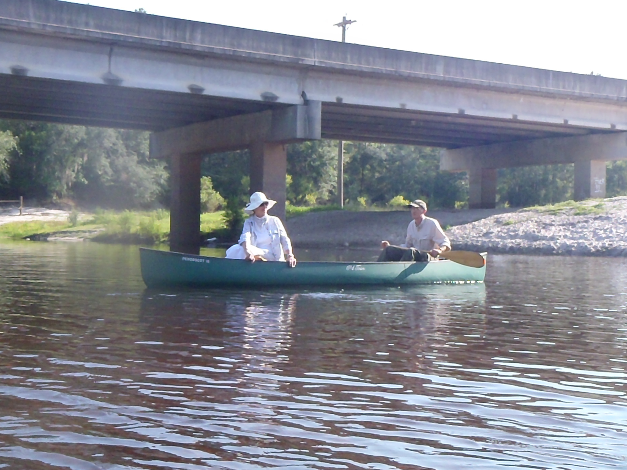 Bret Wagenhorst and guest at the GA 122 bridge --GQ C1, 08:23:12