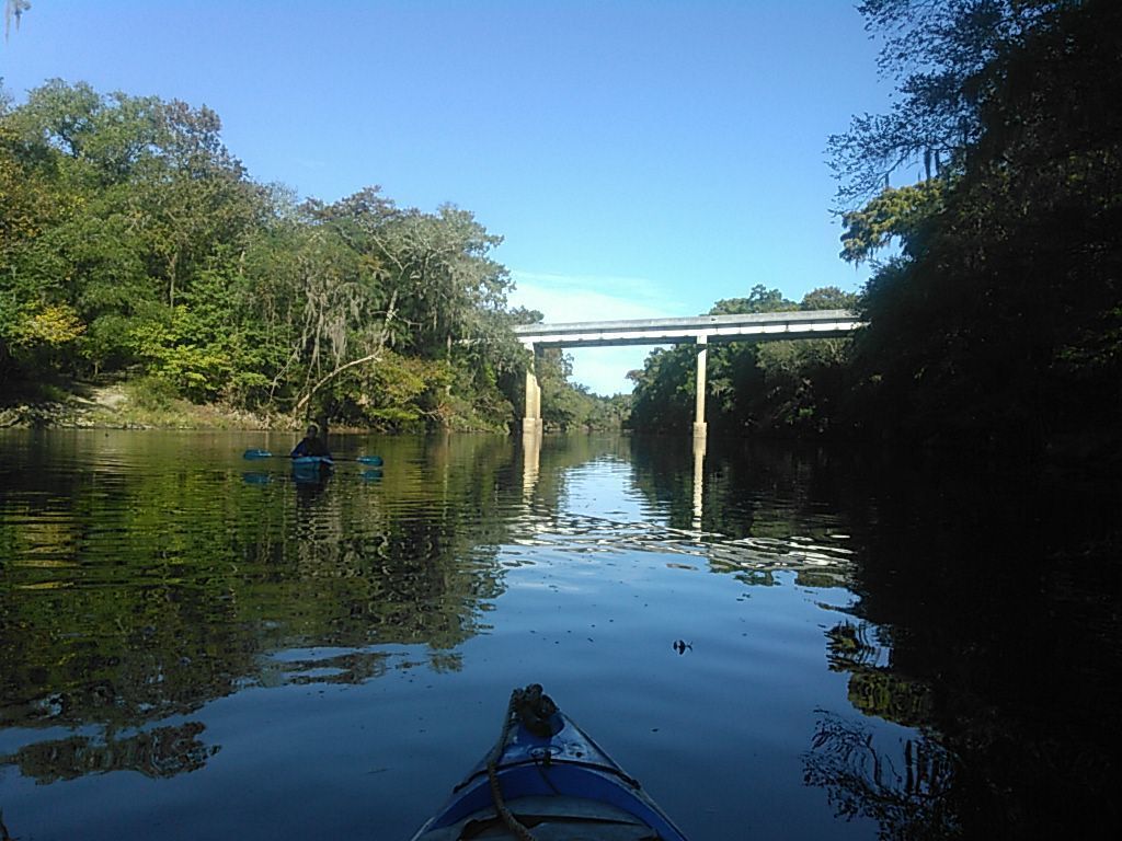 CR 150 bridge, looking upstream 30.5956955, -83.2594681