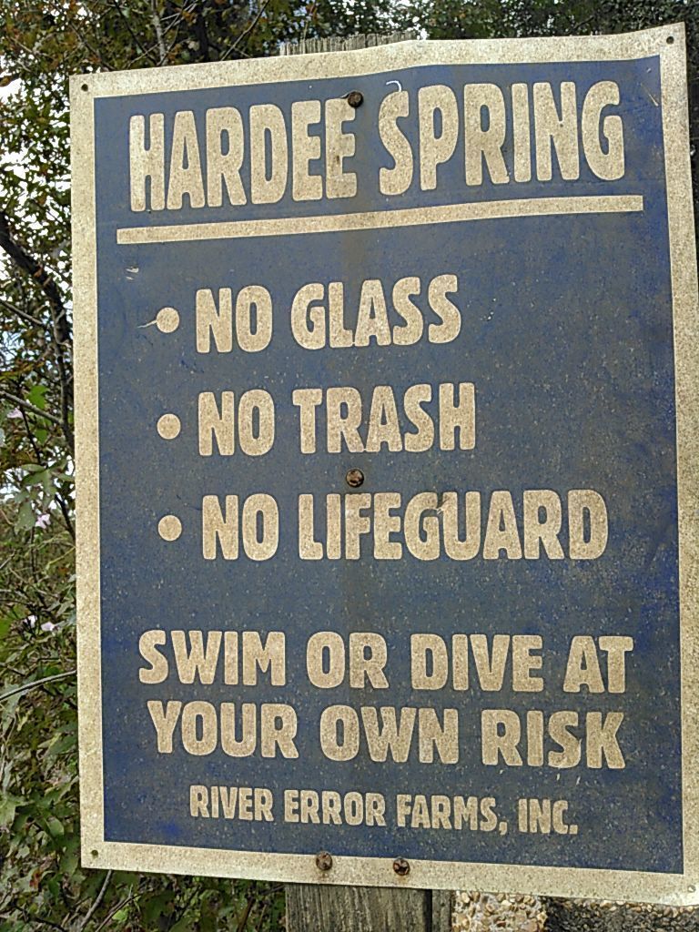 Hardee Spring sign 30.5446434, -83.2505264