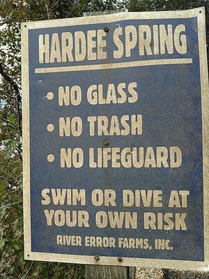 [Hardee Spring sign 30.5446434, -83.2505264]