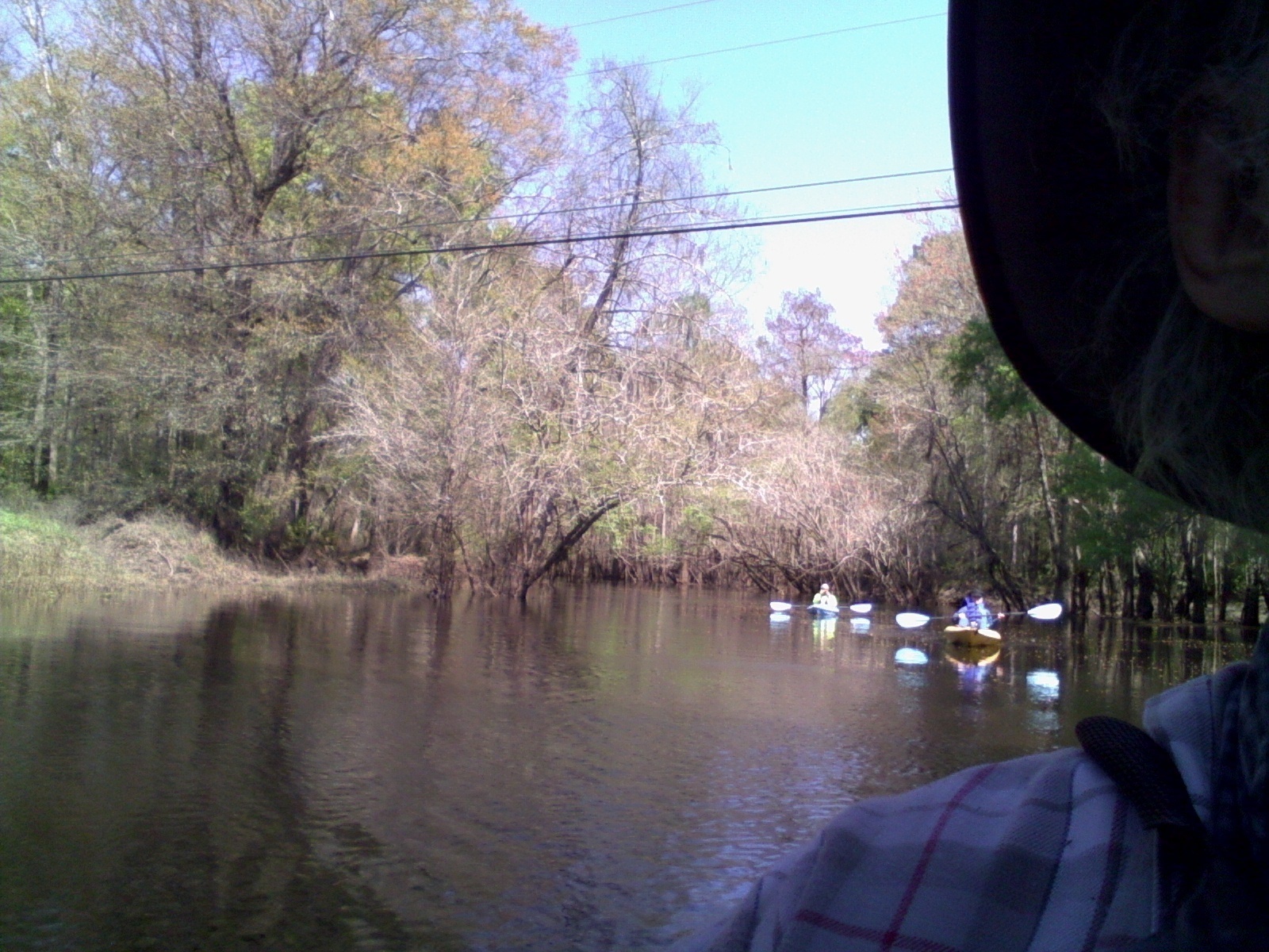 Gretchen and Betty seen from under the US 41 bridge and power line 30.8926811, -83.3188324