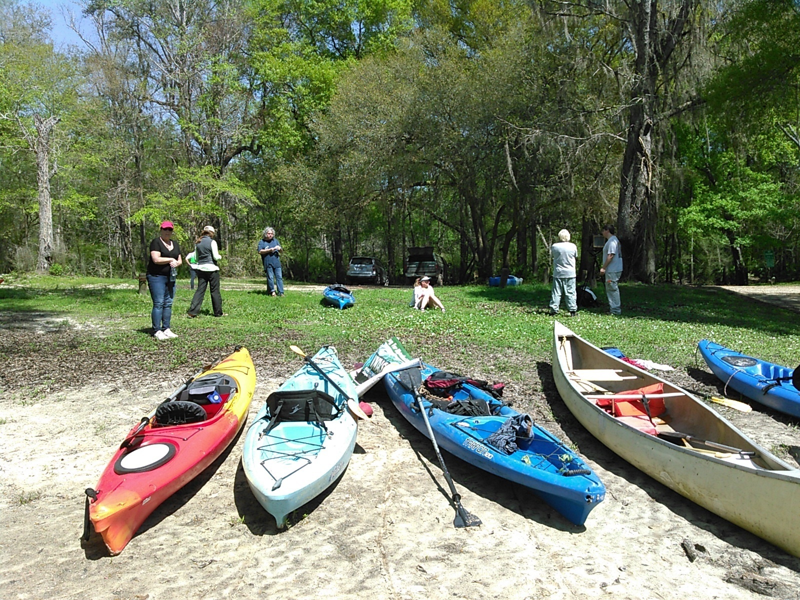 Boats on the grass 30.8875408, -83.3239441