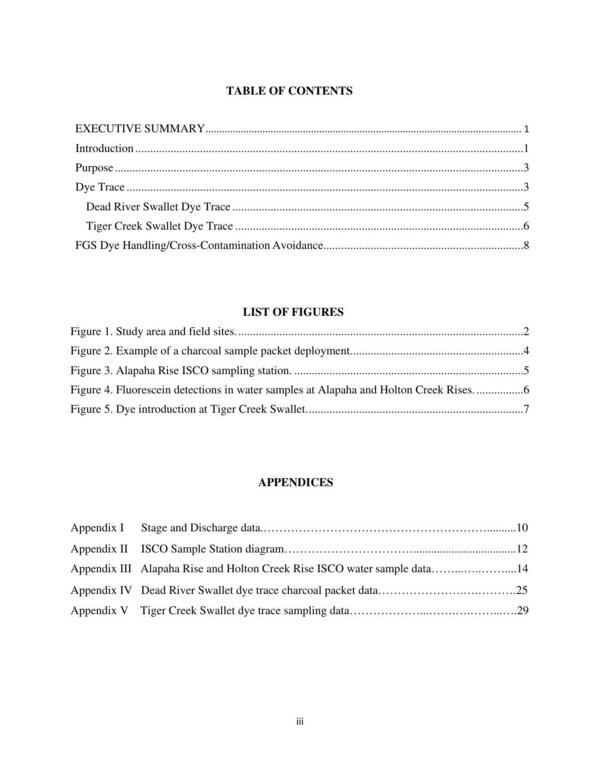 Table of Contents