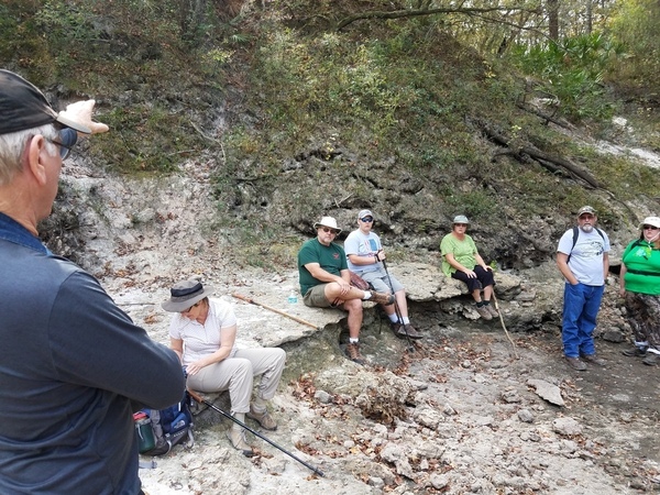 [Dennis and a rapt lunch crowd, 30.5839493, -83.0513395]