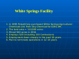 White Springs Facility