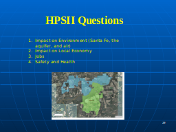 HPSII Questions