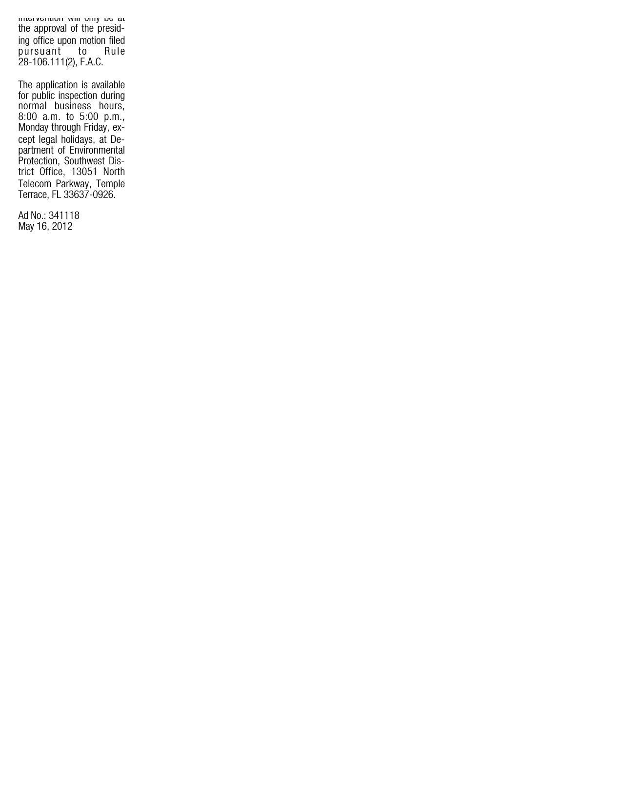 Page 3 of newspaper Ad No. 341118, May 16, 2012