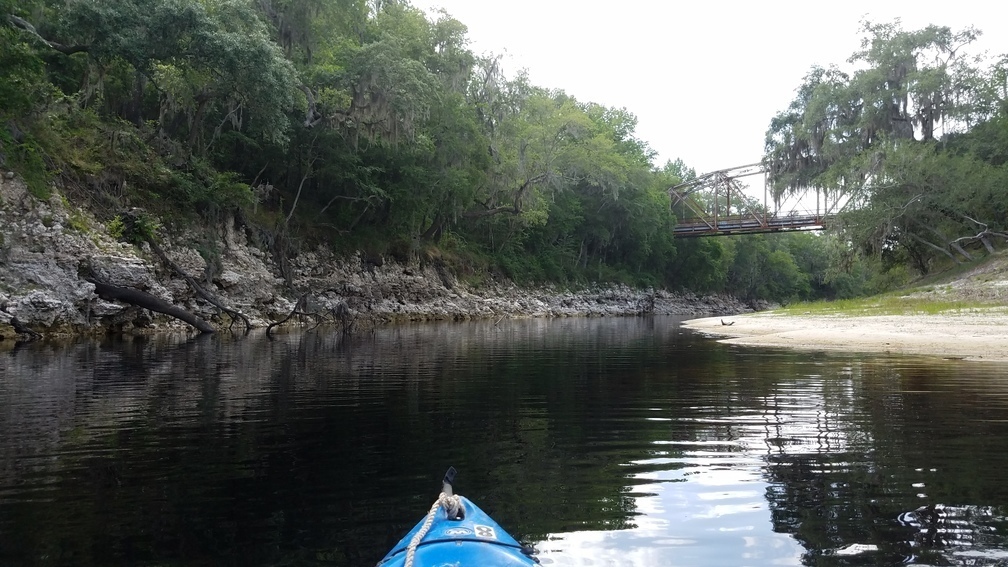 Historic Suwannee Springs Bridge around the corner, 2017:05:20 15:31:10, 30.3947638, -82.9347537 --jsq for WWALS