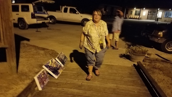 [Julie Bowland painted these in her canoe on the lake]