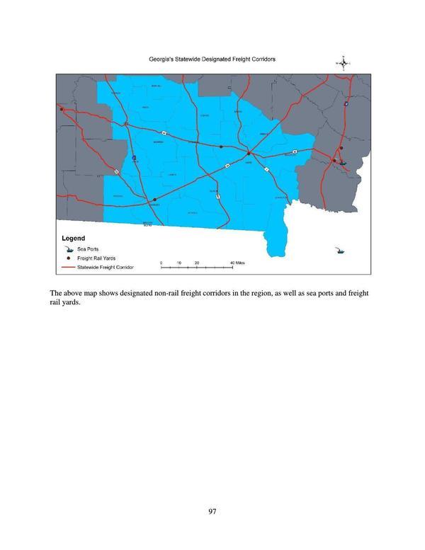 Page 97: GA Statewide Designated Freight Corridors Map