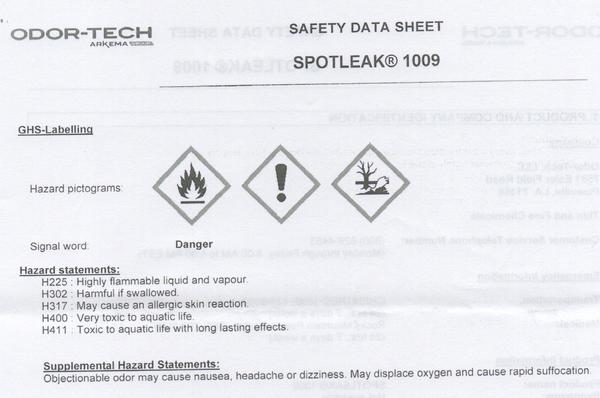 Hazard statements cropped