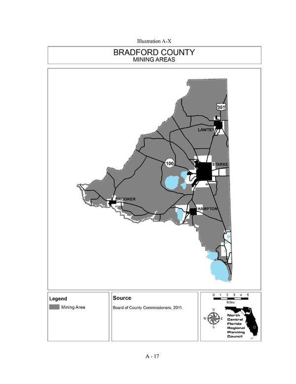 Illustration A-X Bradford County MINING AREAS