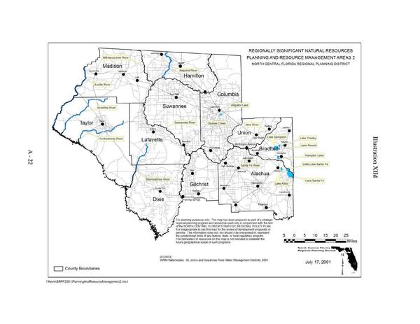 Illustration XIId Planning and Resource Management Areas 2, Regionally Significant Natural Resources