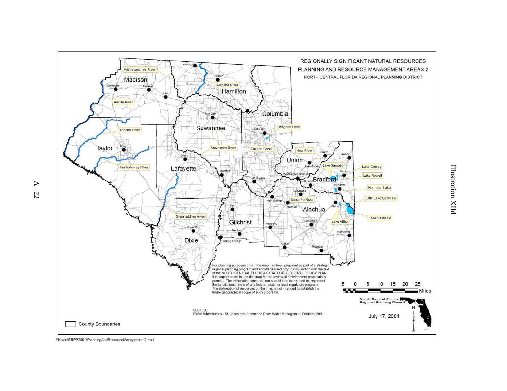 Illustration XIId Planning and Resource Management Areas 2, Regionally Significant Natural Resources