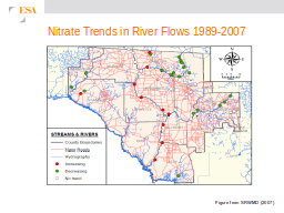 Nitrate Trends in River Flows 1989-2007