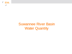 Suwannee River Basin
Water Quantity