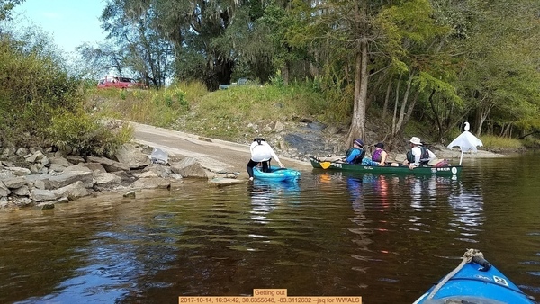 Getting out, 2017-10-14, 16:34:42, 30.6355648, -83.3112632 --jsq for WWALS