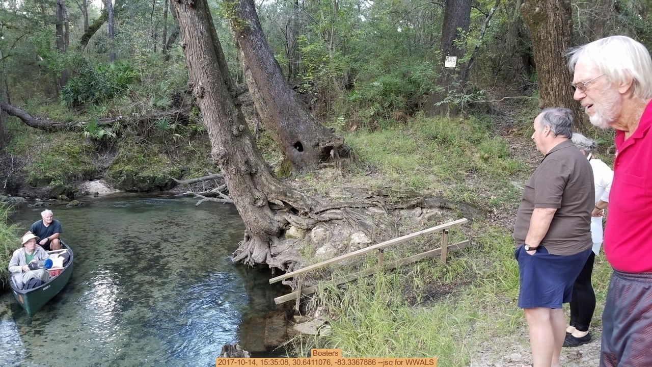 Boaters, 2017-10-14, 15:35:08, 30.6411076, -83.3367886 --jsq for WWALS