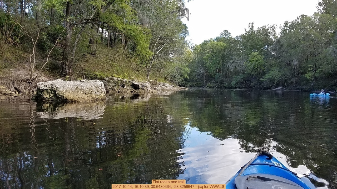 Flat rocks and trail, 2017-10-14, 16:10:39, 30.6430884, -83.3256647 --jsq for WWALS