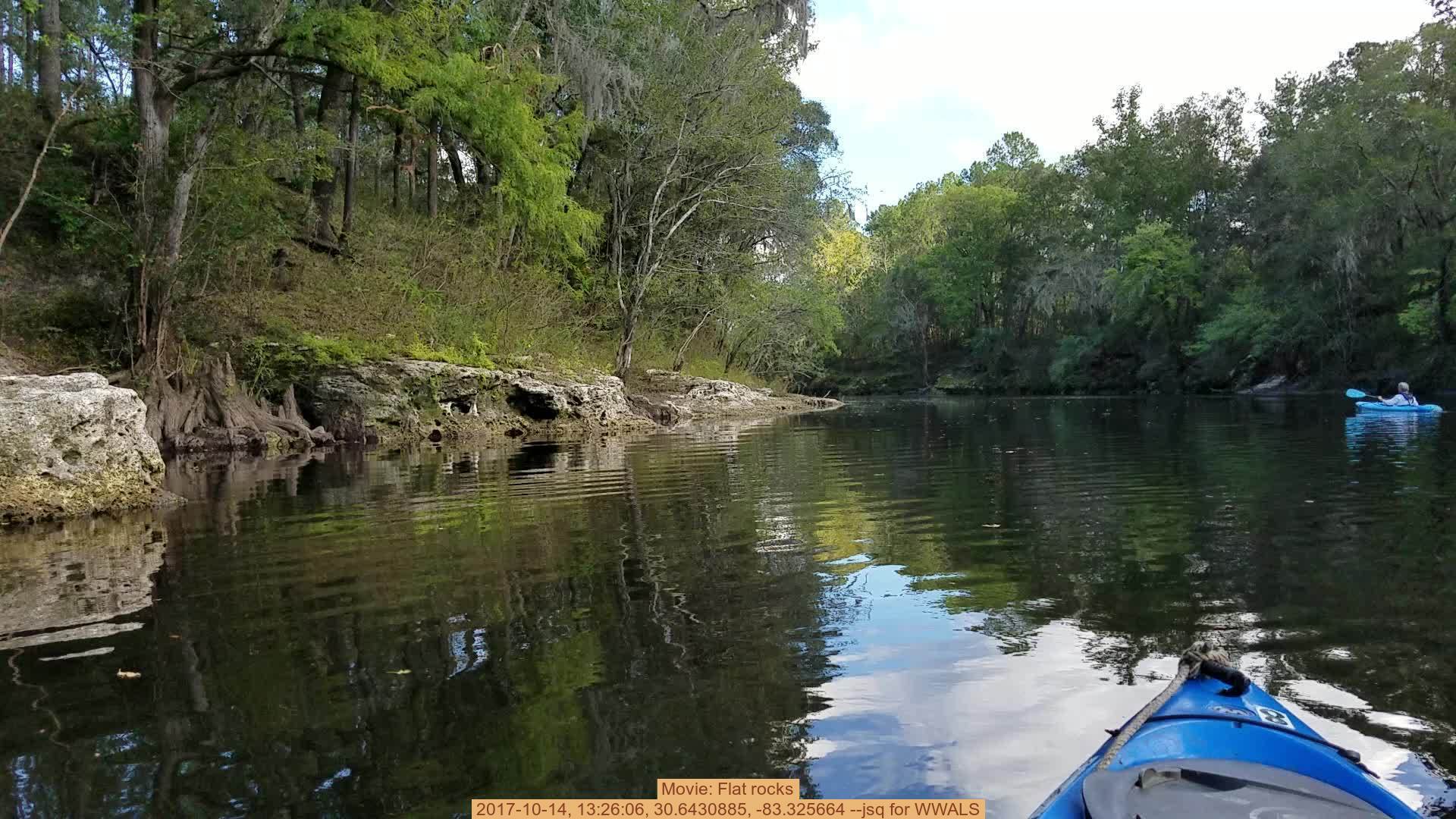 Movie: Flat rocks, 2017-10-14, 13:26:06, 30.6430885, -83.325664 --jsq for WWALS