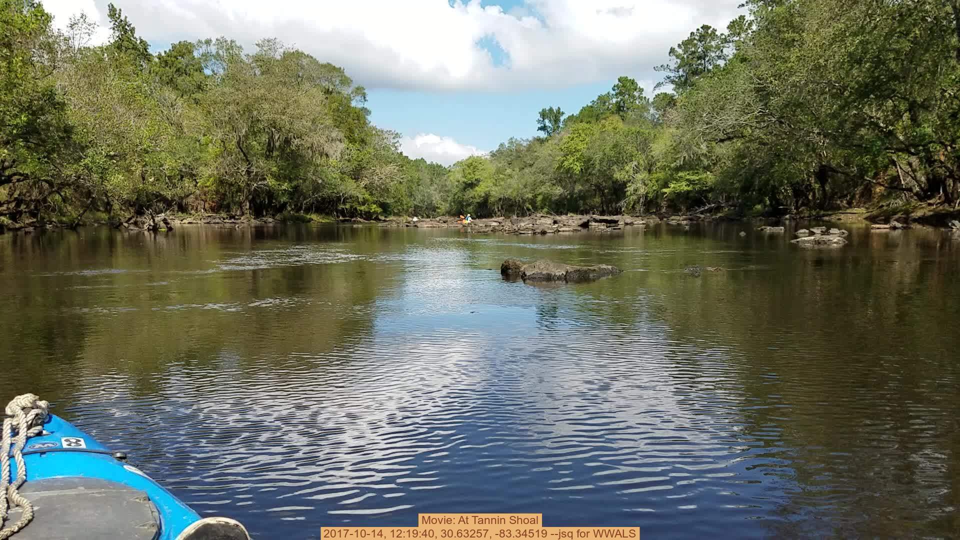 Movie: At Tannin Shoal, 2017-10-14, 12:19:40, 30.63257, -83.34519 --jsq for WWALS