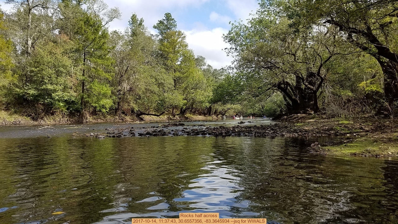 Rocks half across, 2017-10-14, 11:37:43, 30.6557356, -83.3645934 --jsq for WWALS