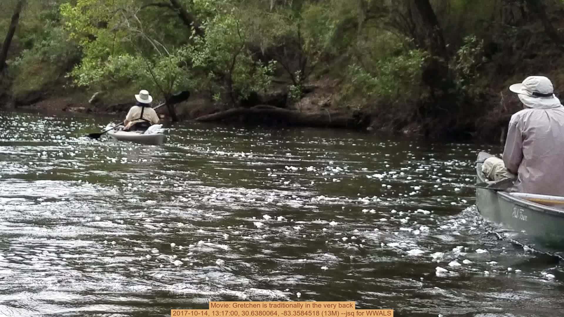 Movie: Gretchen is traditionally in the very back, 2017-10-14, 13:17:00, 30.6380064, -83.3584518 (13M) --jsq for WWALS